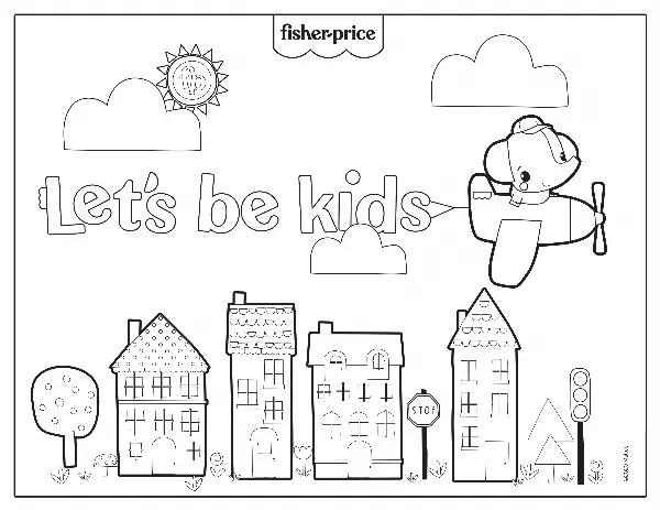 Fisher Price Colouring Sheet 6